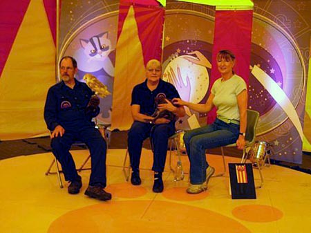 Margrit Coates appearing on television