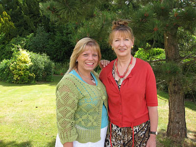 Margrit Coates with Jacky Newcomb